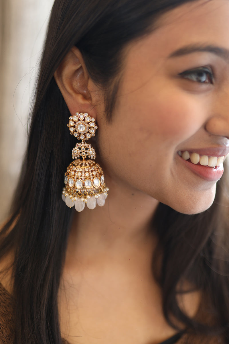 Roohani Jhumka - White