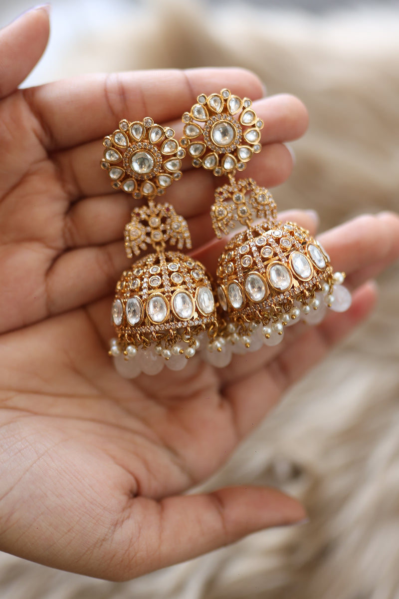 Roohani Jhumka - White