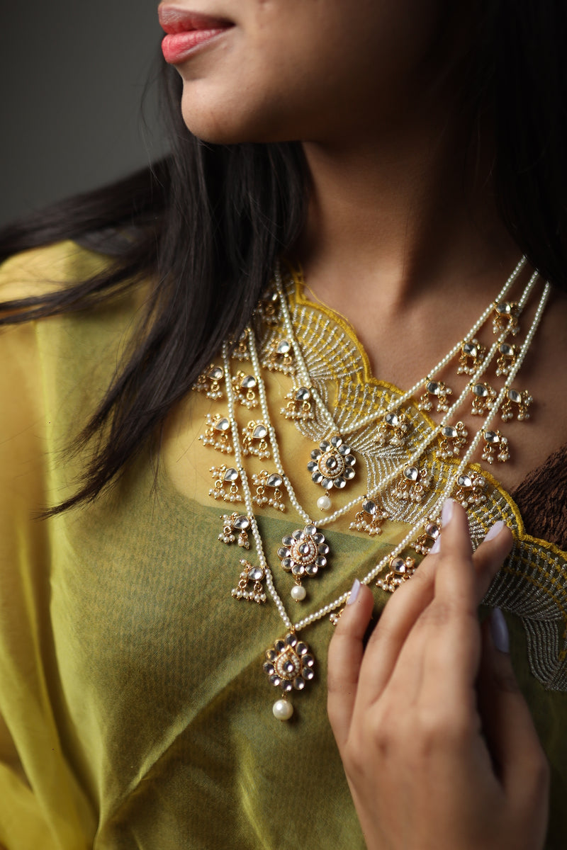 Zora Layered Kundan Necklace Set