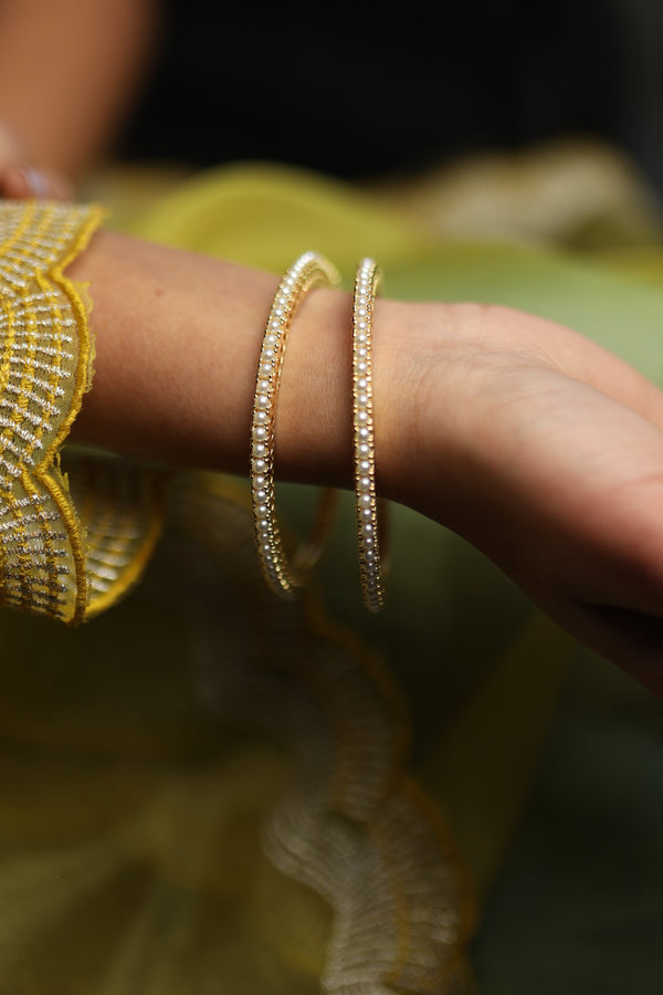 Dia Pearl Bangles