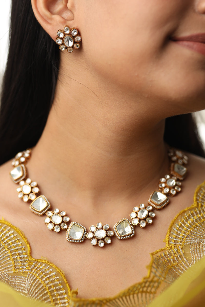 Heer Polki Necklace Set