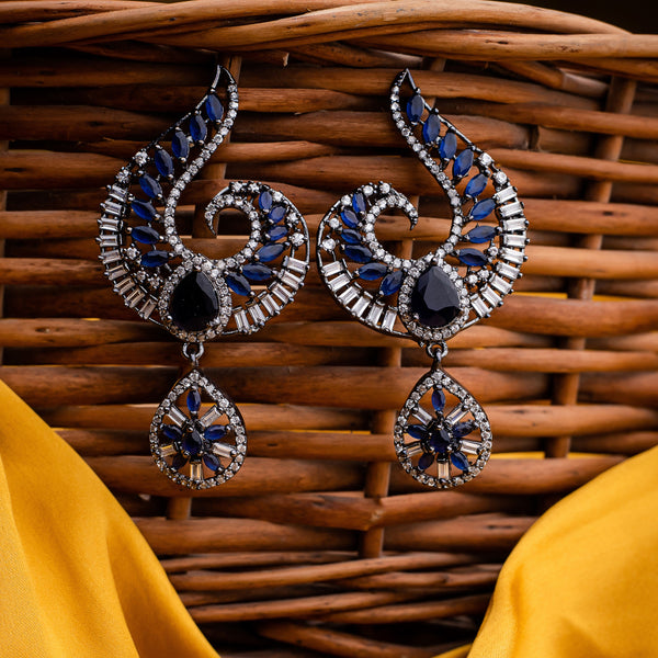 Blue Victorian Earrings  Ishil